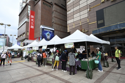 「新光小農市集x興大有機饗宴 有機好食光」活動現場