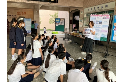 中市圖攜手中興大學與光明國中，推動「漾讀青春閱我愛的書」校園閱讀計畫（圖片來源：臺中市政府）