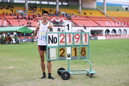 蔡維智 獲選2023年成都世大運臺灣田徑代表隊