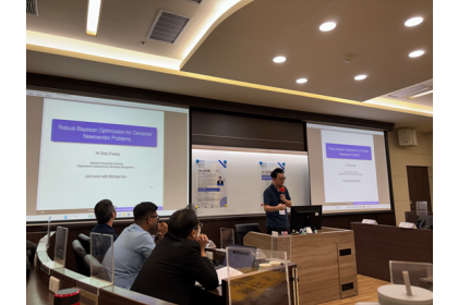 國立成功大學的莊雅棠副教授探討存貨決策問題，結合貝式推論與穩健最佳化，提升面對需求不確定時的決策品質 (照片來源：興大管理學院)