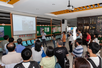 體育場館示範區展示運動場域智慧化照明管理系統（計資中心攝）