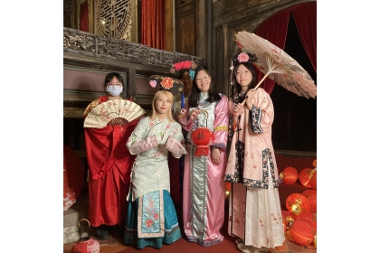 中興大學華語中心辦理霧峰林家文化參訪，帶領國際學生實地體驗臺灣之美