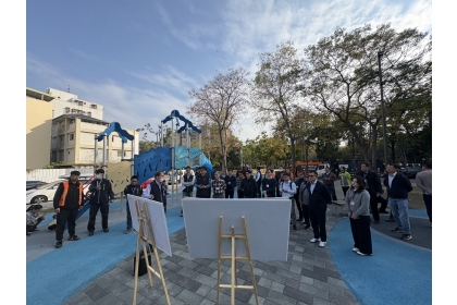 復興園道「水淨樂園」主題式共融遊戲場，將水環境改善與親子遊憩、環境教育相結合
