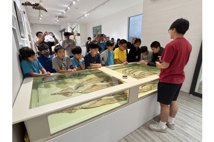 學員參觀興大自然史博物館