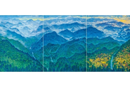 《玉山情懷》，240F(三連作)，2011。