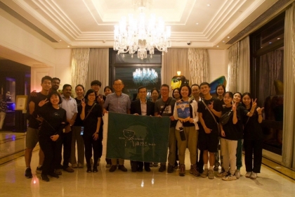 The picture with Dr. Mu-Min Chen, deputy representative of the Taipei Economic and Cultural Center in India (9 from the left), and Mr. Jun-Lang Chen, the Director of the Taipei Economic and Cultural Office in Chennai (10 from the left). 