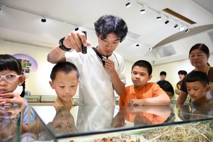 興大昆蟲系攜手苗栗新開國小舉辦「雕蟲小技」暑期科普營