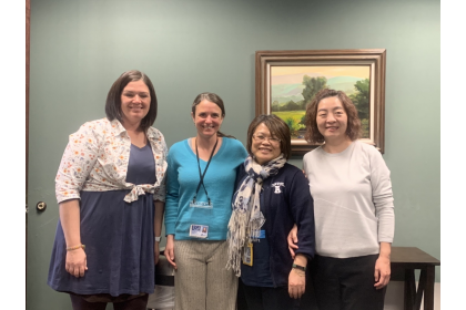 Director of Language Center I-Ming Shih paid a visit to numerous directors at USU to discuss about future collaboration of Mandarin language pedagogy.