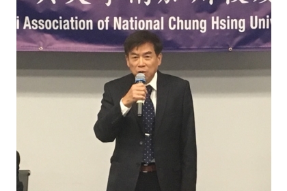 南加州中興大學校友會會長廖天輪。（記者謝雨珊／攝影）