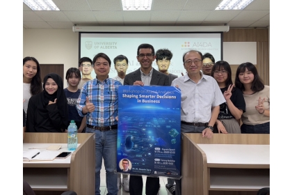 AI Research Expert from University of Alberta Delivers Keynote at NCHU Exploring the Latest Applications of Artificial Intelligence in Decision Analytics