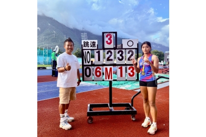 NCHU Long Jump Athlete Huang Shih-Han Wins Four Gold Medals Across Two Competitions