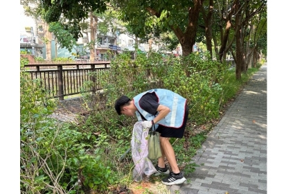 同學維護綠川流域整潔