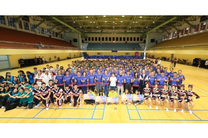 Three 100-year-old schools in Taichung City  holding a joint sports meet  at National Chung Hsing University