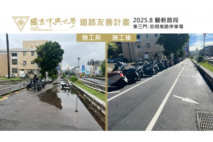 翻新路段：東三門至忠明南路停車場