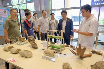 2026興大生科週開幕式，展區包含動物、植物、微生物到古生物四大面向