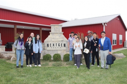 Taiwan delegates visited NextGen Beef Company in Kansas State.