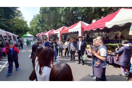 東京日本大學師生二訪興大市集微型通識課程  深化農食文化交流