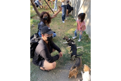 中興大學國際生組團參訪中市動物之家后里園區（圖/中市動保處）