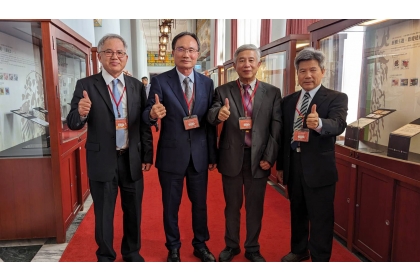 教育部表揚資深優良教師，中興大學4位教授獲獎，左至右為食品暨應用生物科技學系講座教授顏國欽、土木工程學系終身特聘教授兼副校長蔡清標、水土保持學系教授林昭遠、生物產業機電工程學系副教授王豊政。