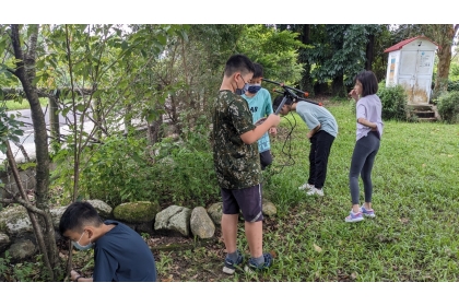 興大食蛇龜保育團隊到鯉魚國小舉辦臺灣龜類生態課程