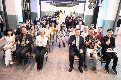 第十屆景觀新秀展開幕合照。 景觀學會/提供