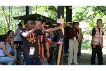 Traditional archery shooting activity