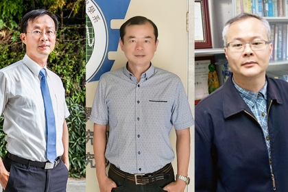 興大楊明德教授（左）、莊家峰教授（中）、侯明宏教授（右） 榮獲科技部傑出研究獎