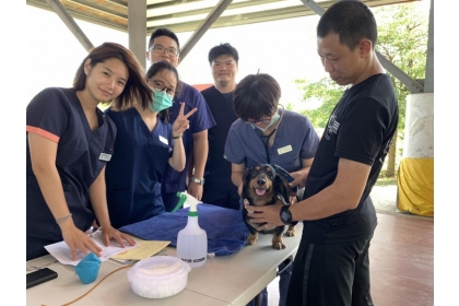 【自由時報】中興大學USR團隊首次前進金門，年輕成員對離島服務工作充滿熱忱。（圖由金門防疫所提供）