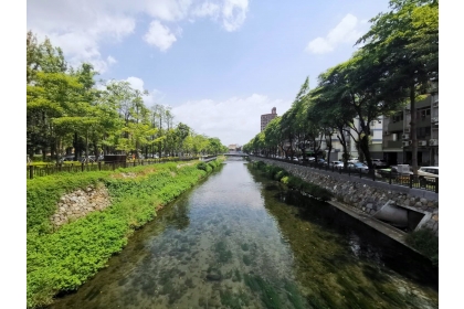 榮獲2022年建築園冶獎肯定的綠川水環境改善工程（興大園道亮點河岸）