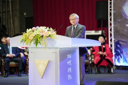Minister Wu Cheng-Wen of the National Science and Technology Council (NSTC) attends NCHU's commencement ceremony on May 30 as the keynote guest.