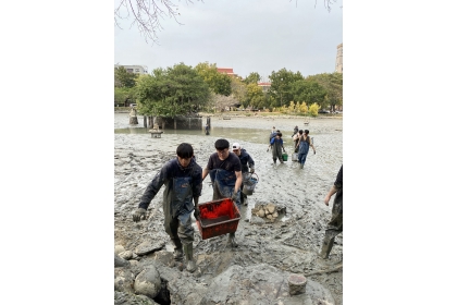 中興湖清池 師生共同進行環境生態教育