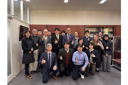 國立中興大學理學院與東京大學理學院於日本東京大學洽談雙聯博士學位合影