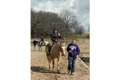 Students experience horseback riding at Vermillion Valley Equine Center